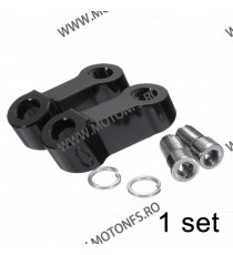 Set 2 Adaptoare (extensie) + Adaptoare Oglinda M10 M8 Moto ATV Scuter Stanga Si Dreapta Material Aluminiu 5DY6E1  Suport Adap...