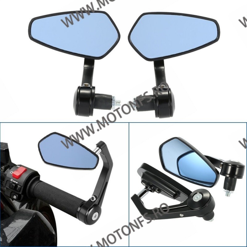 Set 2 Oglinzi Capete Ghidon Negru OCG7241 UNIVERSALE MOTO SCUTER ATV HONDA YAMAHA SUZUKI KAWASAKI DUCATI BMW TRIUMPH Ocg1319 ...