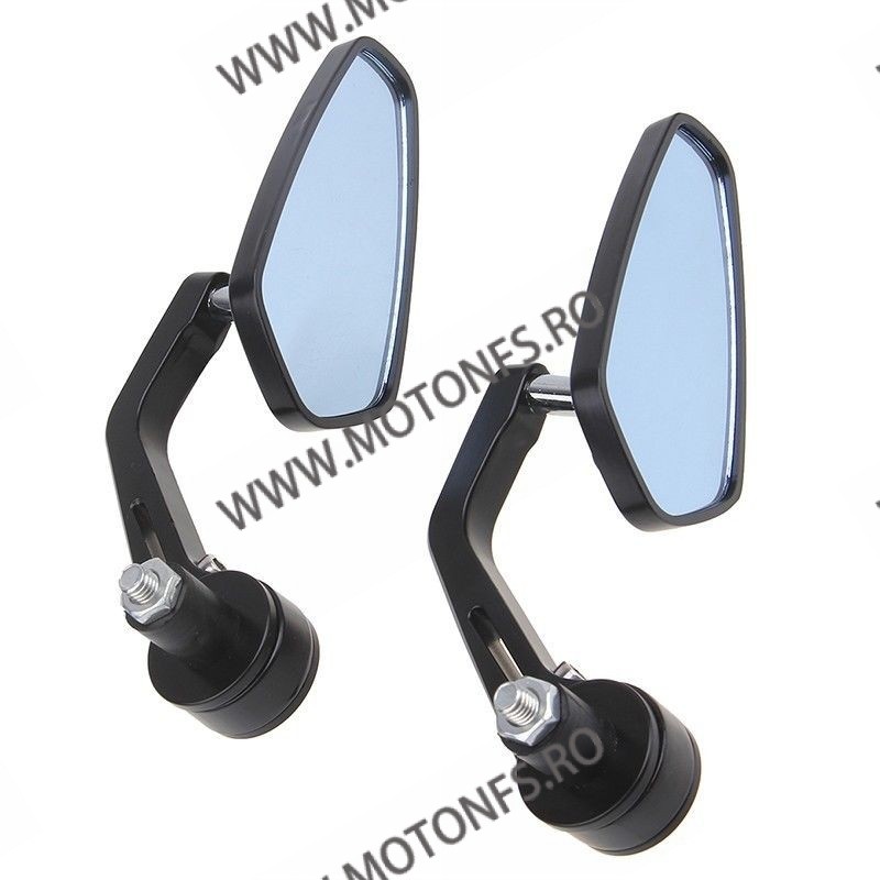 Set 2 Oglinzi Capete Ghidon Negru OCG7241 UNIVERSALE MOTO SCUTER