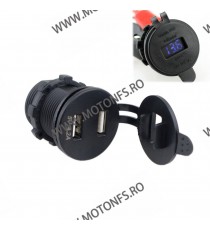 IZTOSS USB Dublu 4.2A , Si Voltmetru Moto LED Albastru CodVM8203 vm8203  USB Voltmetru Moto  100,00 RON 100,00 RON 84,03 RON ...