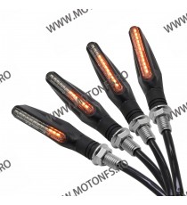 Semnalizari moto semnal ascendent LED flexibile, Semnalizari motociclete Led, semnalizari led dinamic Negru SUDC95101 SUDC951...