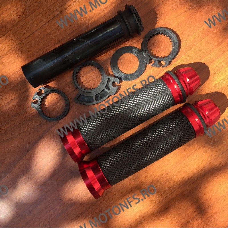 Set 2 Buc Mansoane + Acceleratie Moto universale Rosie msn289