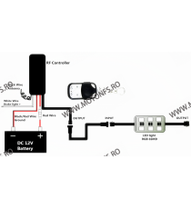 Lumini Decorative Pentru Motocicleta Cu Telecomanda (Setul cu 4 bucati lumini decorative) 7UNPL 7UNPL  Luminare Numar Moto 99...