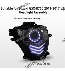 KT LED Halo Eye Headlight Assembly for Suzuki GSXR750 GSXR600 2011-2017 White   Faruri Custom 1,300.00 1,300.00 1,092.44 1,09...