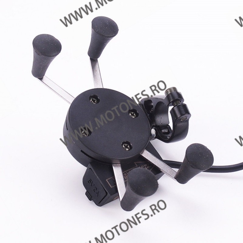 Suport telefon gps moto cu incarcatoare rapide USB fixare pe ghidon STGPS6375 STGPS6375  Suport Telefon & GPS 85,00 lei 85,00...
