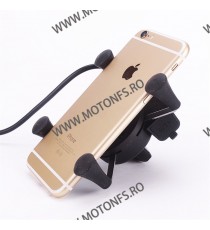 Iztoss Suport telefon gps moto cu incarcatoare rapide USB fixare pe ghidon STGPS6375 STGPS6375  Suport telefon & GPS 85,00 le...