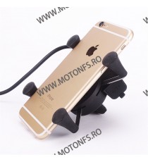 Suport telefon gps moto cu incarcatoare rapide USB fixare pe ghidon STGPS6375 STGPS6375  Suport Telefon & GPS 85,00 lei 85,00...