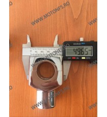 25 mm Inaltatore / Suport Ghidon Chrome Round 1 Inch Handlebar Riser Clamp Compatible With Harley Kawasaki Suzuki Yamaha Hond...