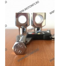 25 mm Inaltatore / Suport Ghidon Chrome Round 1 Inch Handlebar Riser Clamp Compatible With Harley Kawasaki Suzuki Yamaha Hond...