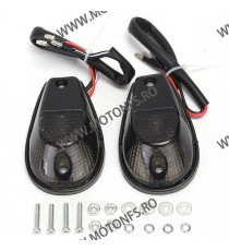 Set Semnale Bec Cu Pozitie Pentru Carena Kawasaki Yamaha Honda Suzuki Ducati COD 224-012bk 224-012bk  Semnalizare Carena Dedi...