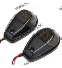 Set Semnale Bec Cu Pozitie Pentru Carena Kawasaki Yamaha Honda Suzuki Ducati COD 224-012bk 224-012bk  Semnalizare Carena Dedi...