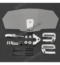 Inaltator Parbriz Reglabil Fixare Surub (Deflector Aer ) Moto Pentru Suzuki Yamaha Honda Bmw Vant touring Ktm Aprilia Ipr1232...