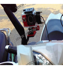 Suport Metalic De Prindere Camera Pe Motocicleta / Bicicleta Rosu Cod AMDP8191-2 amdp8191-2  Accesorii Camere Sport 49,00 lei...