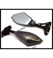 Set 2 buc Oglinzi Universal Moto Cu Semnal ( PE LED) Carbon MT085CN OG085cn  Oglinzi Retrovizoare Universale 155,00 lei 130,0...