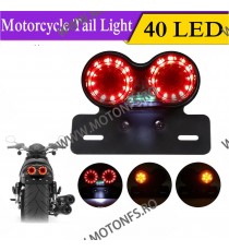 Stop cu leduri Si semnale integrate Suport Numar LED Moto Universal Cafe Racer Chooper Bobber Sti2038 Sti2038  Stopuri Moto U...