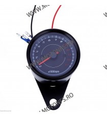 Bord electronic moto LED LCD kilometraj digital universal Cafe Racer motocicleta BML733 BML733  Kilometraj Universal 160,00 l...