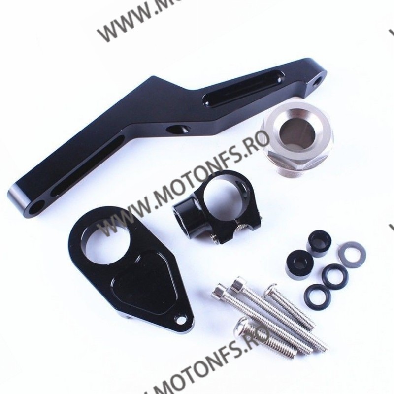 ZX6R ZX636 2009 2010 2011 2012 2013 2014 2015 2016 2017 - 2025 KAWASAKI KIT COMPLET MONTAJ + AMORTIZOR ANTIVOBLAJ GHIDON CNC ...