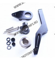 ZX6R ZX636 2009 2010 2011 2012 2013 2014 2015 2016 2017 - 2025 KAWASAKI KIT COMPLET MONTAJ + AMORTIZOR ANTIVOBLAJ GHIDON CNC ...