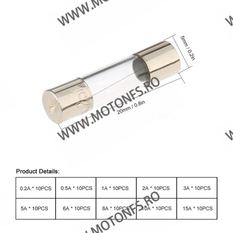Set 100pc sigurante Moto Auto fuzibile de sticla SMAC639214 SMAC639214  Sigurante Moto / Auto  40,00 lei 40,00 lei 33,61 lei ...