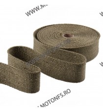 Banda termoizolanta din titanium pt evacuare ( toba) 50 mm x 2 mm x 10 M XRL-130-1 +4 COLIERE XRL-130-1  Protectie & Izolare ...