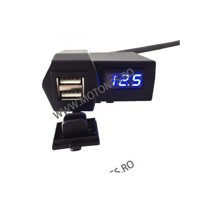 Incarcator USB Dublu , Si Voltmetru Moto LED Albastru Codvm2636 vm2636  Voltmetru / Prize Moto 65,00 lei 65,00 lei 54,62 lei ...
