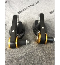 Set 2 Oglinda pentru capatul de ghidon Auriu UNIVERSALE MOTO SCUTER ATV HONDA YAMAHA SUZUKI KAWASAKI DUCATI BMW TRIUMPH sf-11...