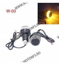 Set 2 Buc Semnale semnalizatoare moto LED lumini capat ghidon mansoane CodW03 CodW03  Capete De Ghidon Universale 60,00 lei 4...