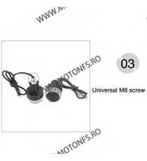 Set 2 Buc Semnale semnalizatoare moto LED lumini capat ghidon mansoane CodW03 CodW03  Capete De Ghidon Universale 60,00 lei 4...