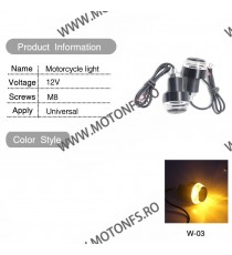 Set 2 Buc Semnale semnalizatoare moto LED lumini capat ghidon mansoane CodW03 CodW03  Capete De Ghidon Universale 60,00 lei 4...