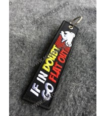 If In Doubt Go Flat Out Breloc Brodat Pe Ambele Fete 0EC5OE 0EC5OE  Breloc Chei 10,00 lei 10,00 lei 8,40 lei 8,40 lei