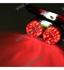 Stop cu leduri Si semnale integrate Suport Numar LED Moto Universal Cafe Racer Chooper Bobber Sti2038 Sti2038N  Stopuri Moto ...