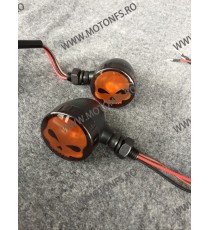 Set 2 Buc Semnale Semnalizatoare Bullet Grid Moto Cafe Racer Bobber Chopper Retro AR3P AR3P  Semnal Universale Cafe Racer Cho...