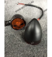 Set 2 Buc Semnale Semnalizatoare Bullet Grid Moto Cafe Racer Bobber Chopper Retro AR3P AR3P  Semnal Universale Cafe Racer Cho...