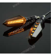 Set Semnalizari moto semnal ascendent LED flexibile, Semnalizari motociclete Led, semnalizari led dinamic 55EL 55EL  Acasa 46...