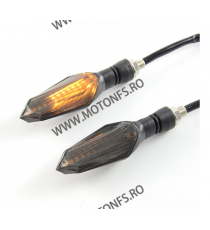 Set 2 Buc Semnalizari Omologat ( E11 ) moto semnal ascendent LED flexibile, Semnalizari motociclete Led, semnalizari led dina...