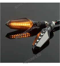 Set 2 Buc Semnalizari Omologat ( E11 ) moto semnal ascendent LED flexibile, Semnalizari motociclete Led, semnalizari led dina...