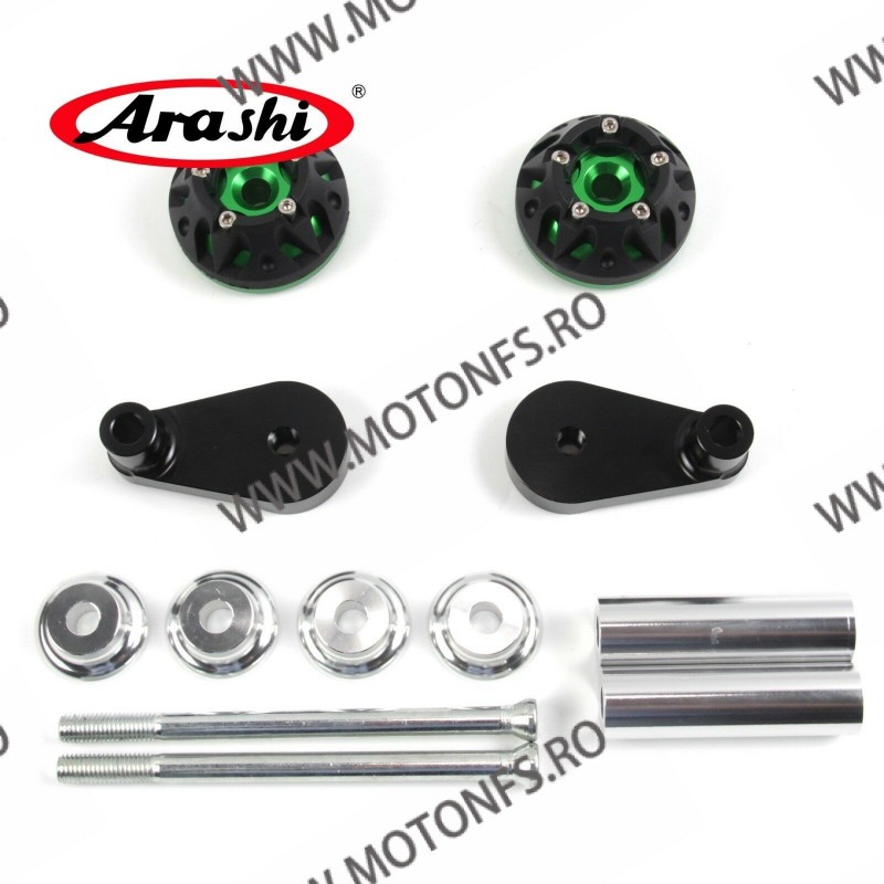 Ninja 250 / Ninja250R / EX250 2008-2013 Kawasaki Buloane Protectie Carena Crash Pad-uri Frame Sliders ARASHI CNC 40WFZK 40WFZ...