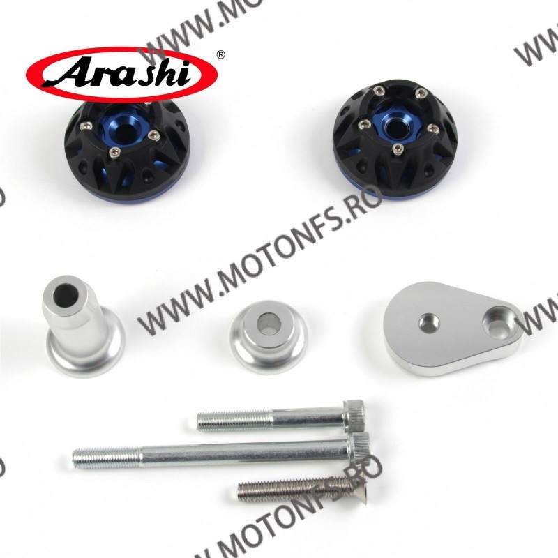 ZX6R 2007 2008 Kawasaki Buloane Protectie Carena Crash Pad-uri ARAHI CNC  Frame Sliders Crash Pad BWTB2J BWTB2J  Protectie Mo...