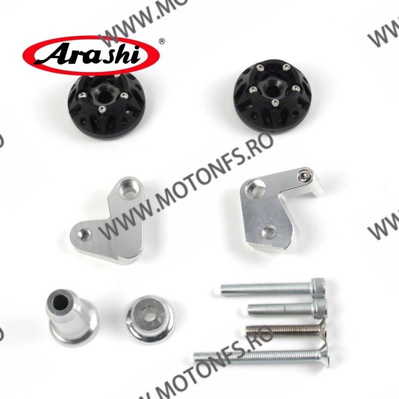 ZX10R 2008 - 2012 Kawasaki Buloane Protectie Carena Crash Pad-uri ARAHI CNC Frame Sliders Crash Pad KVR8H0 KVR8H0  Protectie ...