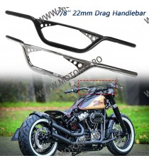 22mm Lungimea 82CM Ghidon Otel Negru Universal moto Cafe Racer Chopper Dragstyle Dragbar Codgd700565 gd700565  Ghidon 170,00 ...