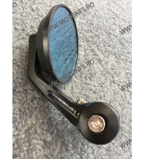 Set 2 bucati Oglinzi pentru capatul de ghidon Negre UNIVERSALE MOTO SCUTER ATV HONDA YAMAHA SUZUKI KAWASAKI DUCATI BMW TRIUMP...