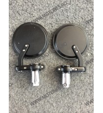 SET 2 OGLINZI ROTUNDE PENTRU GHIDON 22MM UNIVERSALE MOTO SCUTER ATV HONDA YAMAHA SUZUKI KAWASAKI DUCATI BMW TRIUMPH OG079  Og...