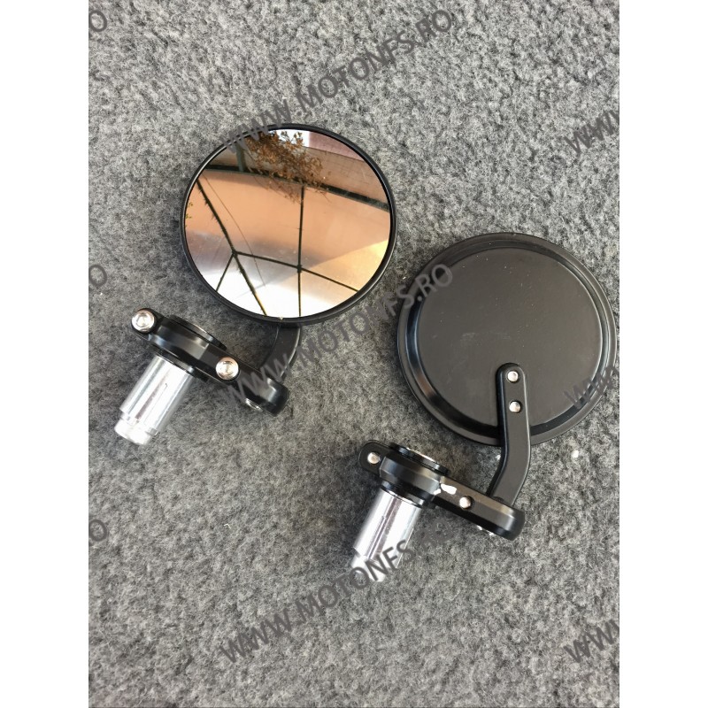 SET 2 OGLINZI ROTUNDE PENTRU GHIDON 22MM UNIVERSALE MOTO SCUTER ATV HONDA YAMAHA SUZUKI KAWASAKI DUCATI BMW TRIUMPH OG079  Og...