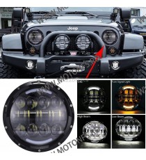 FAR 7 (INCH) LED MOTO / AUTO Omologat E9 Cafe Racer Chopper, Bobber HARLEY DAVIDSON/ JEEP /HUMMER MS-HL80BB-C MS-HL80BB-C  Ac...