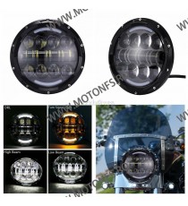 FAR 7 (INCH) LED MOTO / AUTO Omologat E9 Cafe Racer Chopper, Bobber HARLEY DAVIDSON/ JEEP /HUMMER MS-HL80BB-C MS-HL80BB-C  Ac...