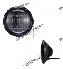 FAR 7 (INCH) LED MOTO / AUTO Omologat E9 Cafe Racer Chopper, Bobber HARLEY DAVIDSON/ JEEP /HUMMER MS-HL80BB-C MS-HL80BB-C  Fa...
