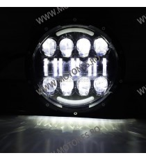 FAR 7 (INCH) LED MOTO / AUTO Omologat E9 Cafe Racer Chopper, Bobber HARLEY DAVIDSON/ JEEP /HUMMER MS-HL80BB-C MS-HL80BB-C  Fa...