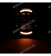 FAR 7 (INCH) LED MOTO / AUTO Omologat E9 Cafe Racer Chopper, Bobber HARLEY DAVIDSON/ JEEP /HUMMER MS-HL80BB-C MS-HL80BB-C  Fa...