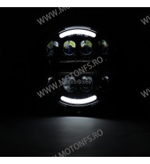 FAR 7 (INCH) LED MOTO / AUTO Omologat E9 Cafe Racer Chopper, Bobber HARLEY DAVIDSON/ JEEP /HUMMER MS-HL80BB-C MS-HL80BB-C  Fa...