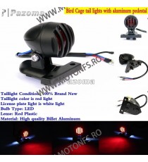 Stop Frana / Lampa Spate LED Universal CNC Cafe Racer Chooper Bobber Yamaha Kawasaki Honda Suzuki RE9B1 RE9B1  Stop Universal...